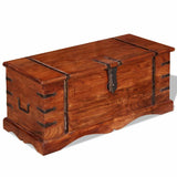 Vidaxl opbergkist massief hout