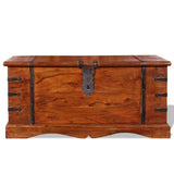 Vidaxl opbergkist massief hout