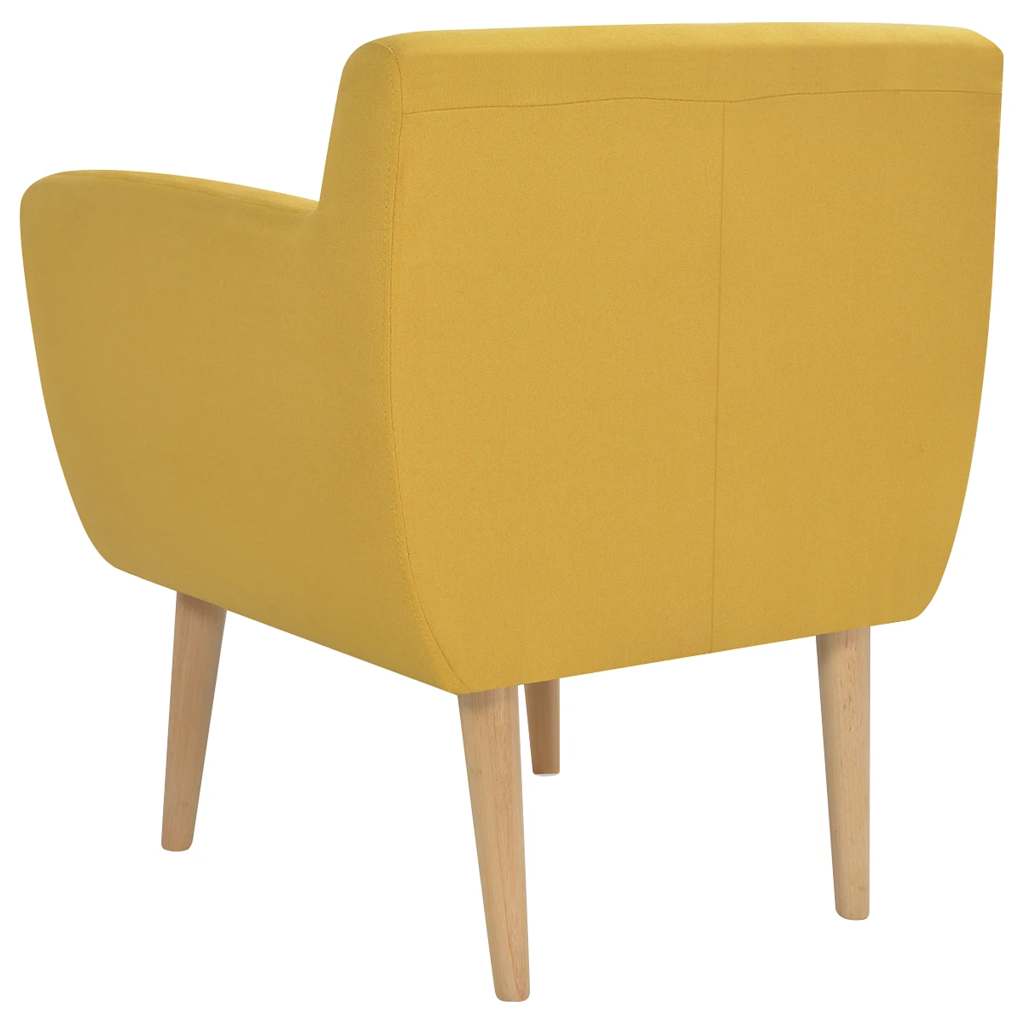 Vidaxl fauteuil stof geel