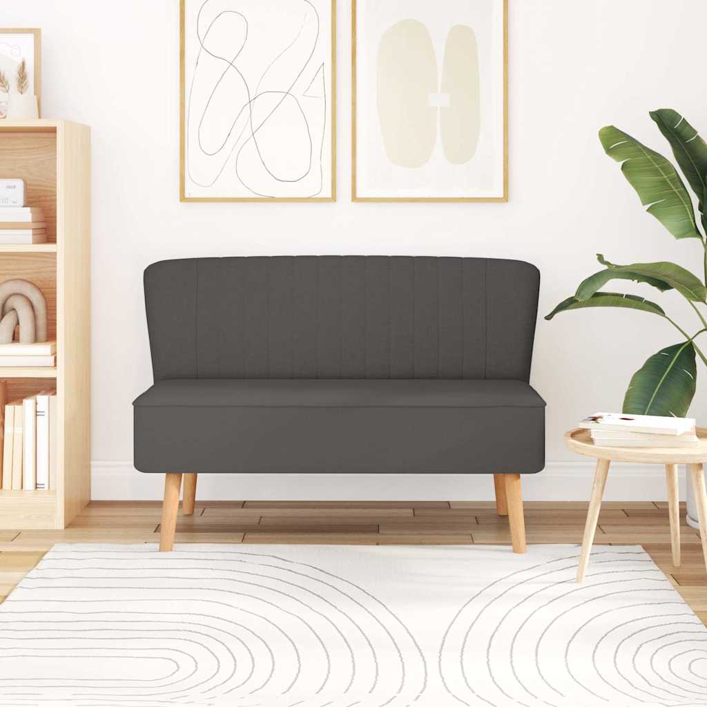 Vidaxl bank 117x55,5x77 cm stof donkergrijs