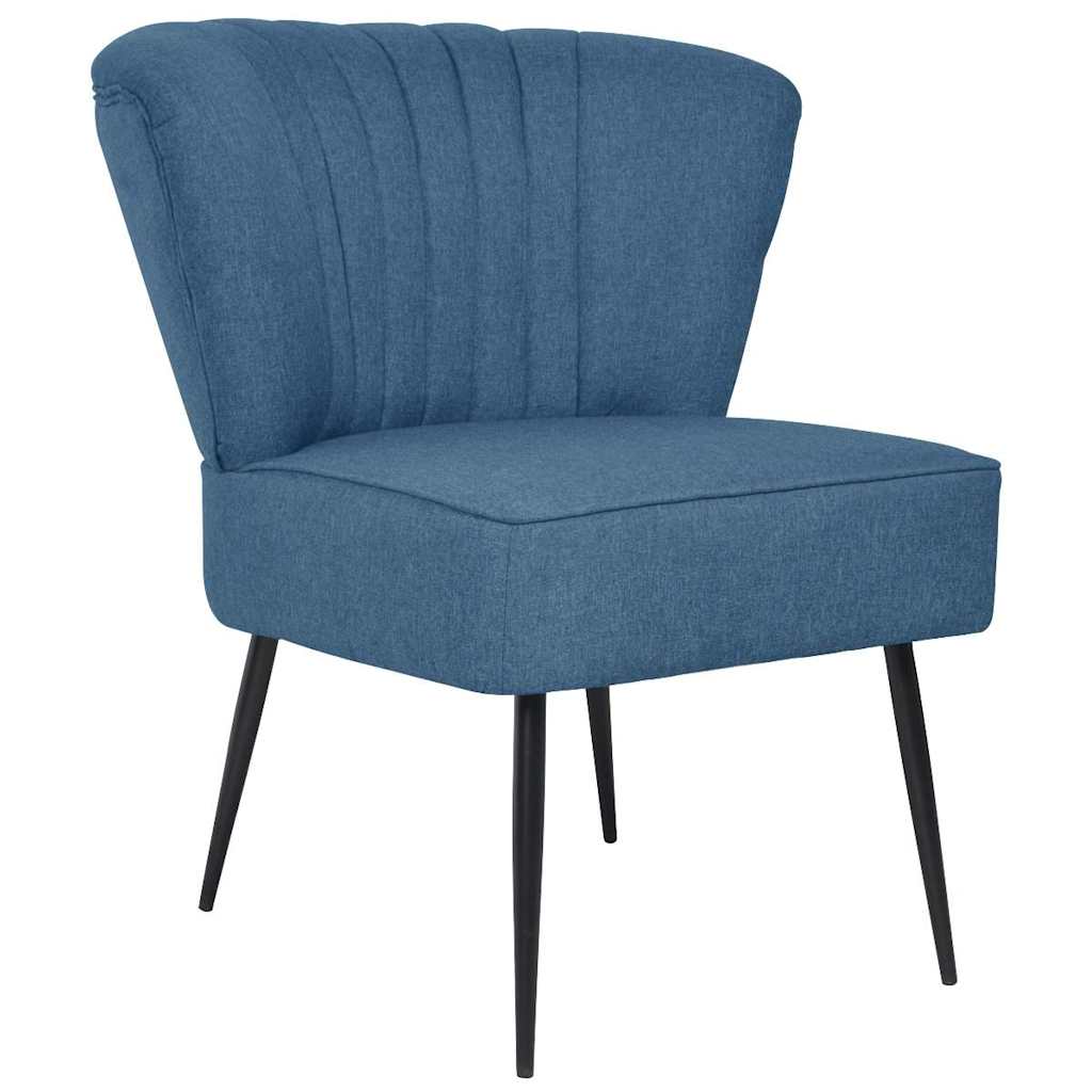 Vidaxl cocktailstoel stof blauw