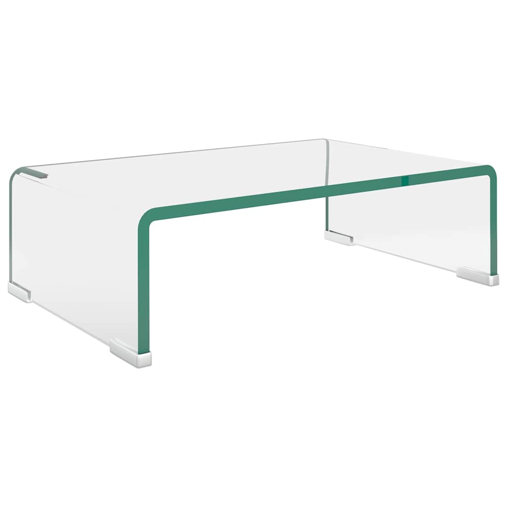 Vidaxl tv-meubel monitorverhoger transparant 40x25x11 cm glas