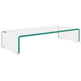 Vidaxl tv-meubel monitorverhoger transparant 60x25x11 cm glas