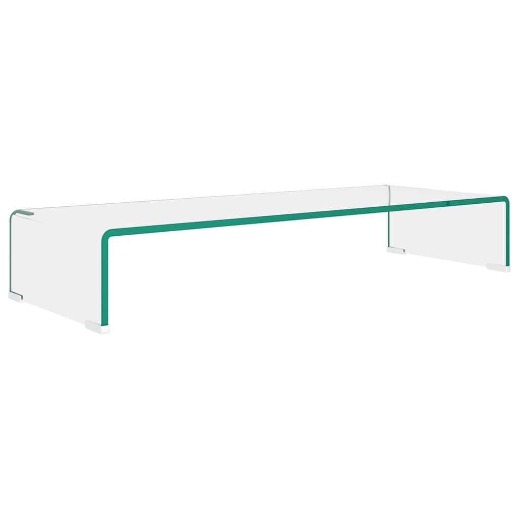 Vidaxl tv-meubel monitorverhoger transparant 80x30x13 cm glas