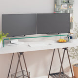Vidaxl tv-meubel monitorverhoger transparant 120x30x13 cm glas