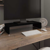 Vidaxl tv-meubel monitorverhoger zwart 60x25x11 cm glas