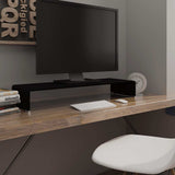 Vidaxl tv-meubel monitorverhoger zwart 90x30x13 cm glas