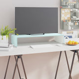 Vidaxl tv-meubel monitorverhoger 70x30x13 cm glas groen