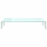 Vidaxl tv-meubel monitorverhoger 80x30x13 cm glas groen