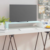Vidaxl tv-meubel monitorverhoger 80x30x13 cm glas groen