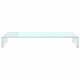 Vidaxl tv-meubel monitorverhoger 90x30x13 cm glas groen