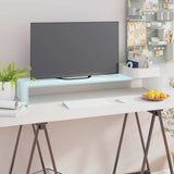 Vidaxl tv-meubel monitorverhoger 100x30x13 cm glas groen