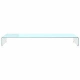 Vidaxl tv-meubel monitorverhoger 110x30x13 cm glas groen