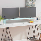 Vidaxl tv-meubel monitorverhoger 110x30x13 cm glas groen