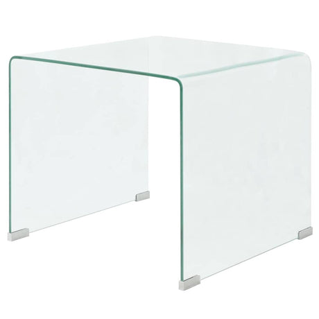 Vidaxl salontafel transparant 49,5x50x45 cm gehard glas