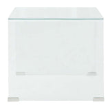 Vidaxl salontafel transparant 49,5x50x45 cm gehard glas