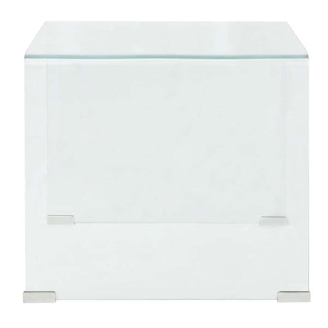 Vidaxl salontafel transparant 49,5x50x45 cm gehard glas