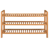 Vidaxl Shoe Rack med 3 hylder 100x27x60 cm solid eg