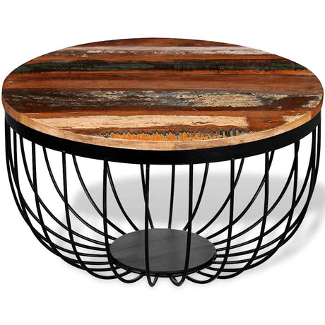 Vidaxl salontafel massief gerecycled hout