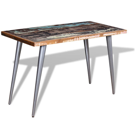 Vidaxl eettafel 120x60x76 cm massief gerecycled hout
