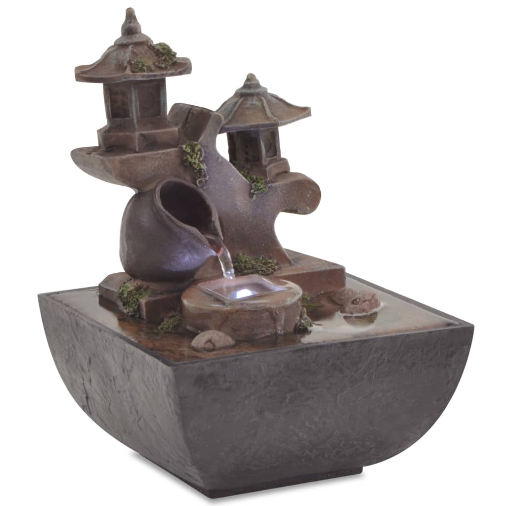 Vidaxl inner fountain with LED lighting Polyresin