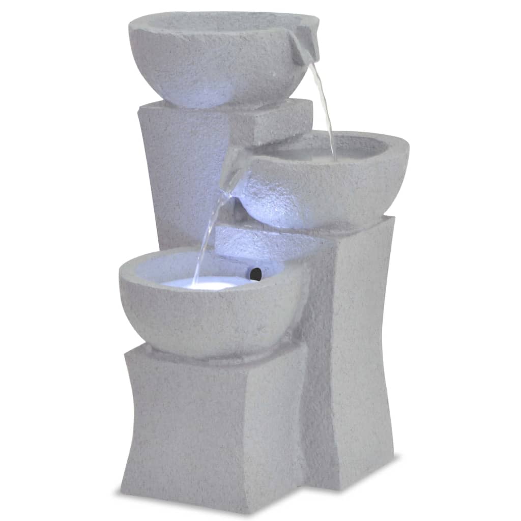 Vidaxl Innenbrunnen mit LED -Beleuchtung Polyresin