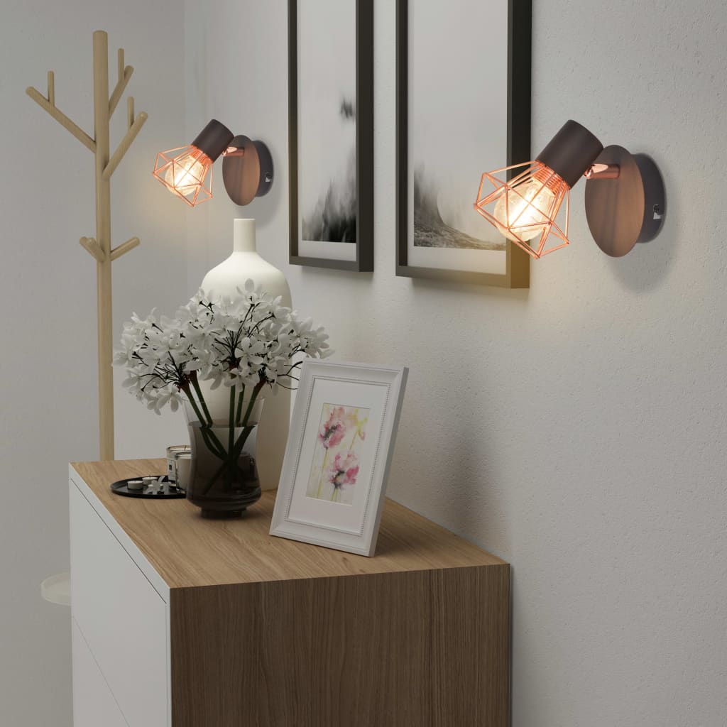 Lámparas de pared Vidaxl 2 st con LED 8 W