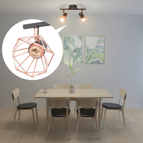 Vidaxl Deckenlampe mit 2 LEDs 8 W.