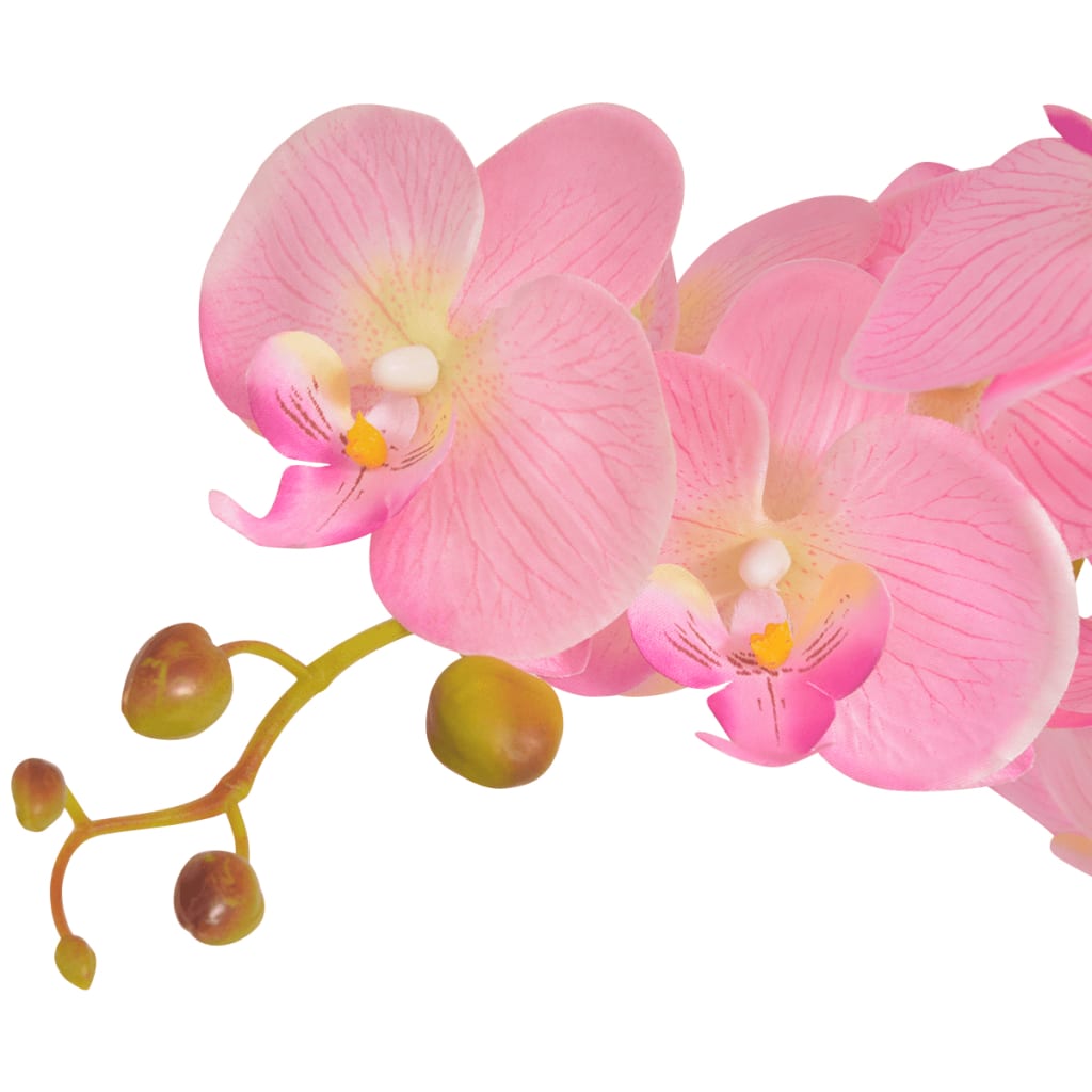 Vidaxl Artificial Plant Orchid with Pot 65 cm Pink