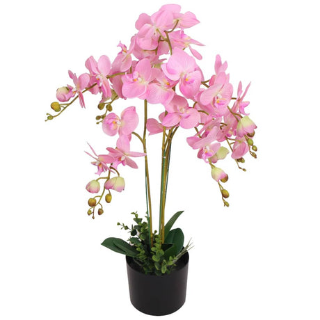 Vidaxl Künstliche Pflanzenorchidee mit Topf 75 cm Pink