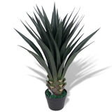Vidaxl Art Yucca -Pflanze mit Topf 85 cm Grün