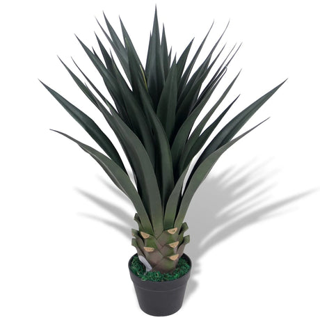 Vidaxl Art Yucca -Pflanze mit Topf 85 cm Grün