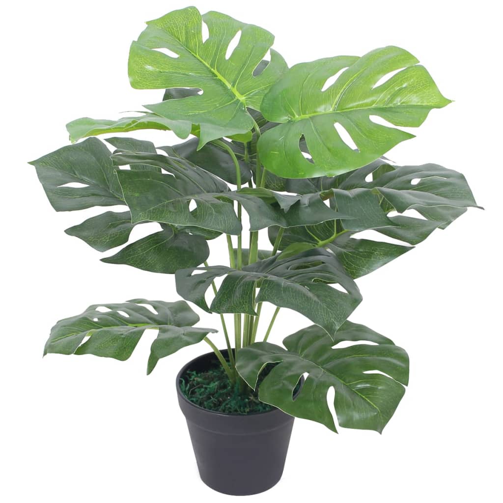 VidaXL artificial plant with pot monstera 45 cm green