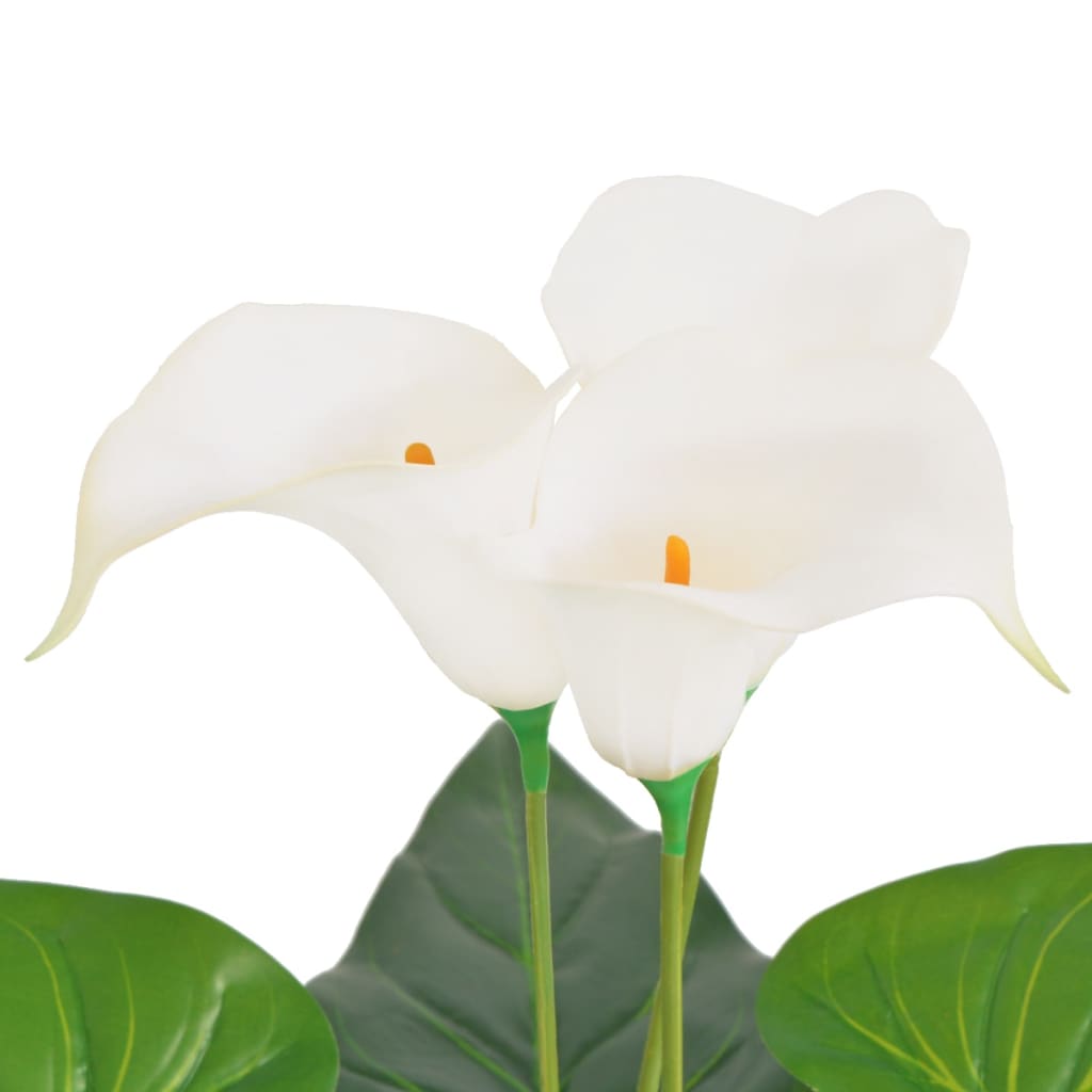 Vidaxl Art Calla Lelie Pflanze mit Topf 45 cm Weiß