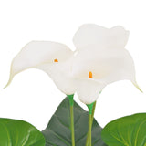 Vidaxl Art Calla Lelie Plant with garnek 85 cm biały