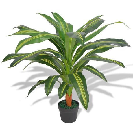 Vidaxx künstliche Dracena-Pflanze mit Topf 90 cm grün