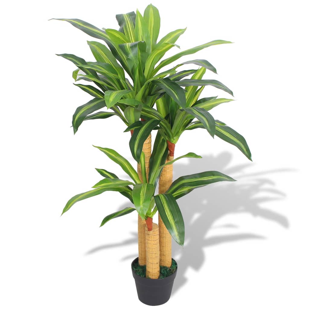 Vidaxl Art Dracena Pflanze mit Topf 100 cm Grün