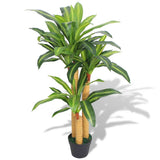 Vidaxl Art Dracena Pflanze mit Topf 100 cm Grün