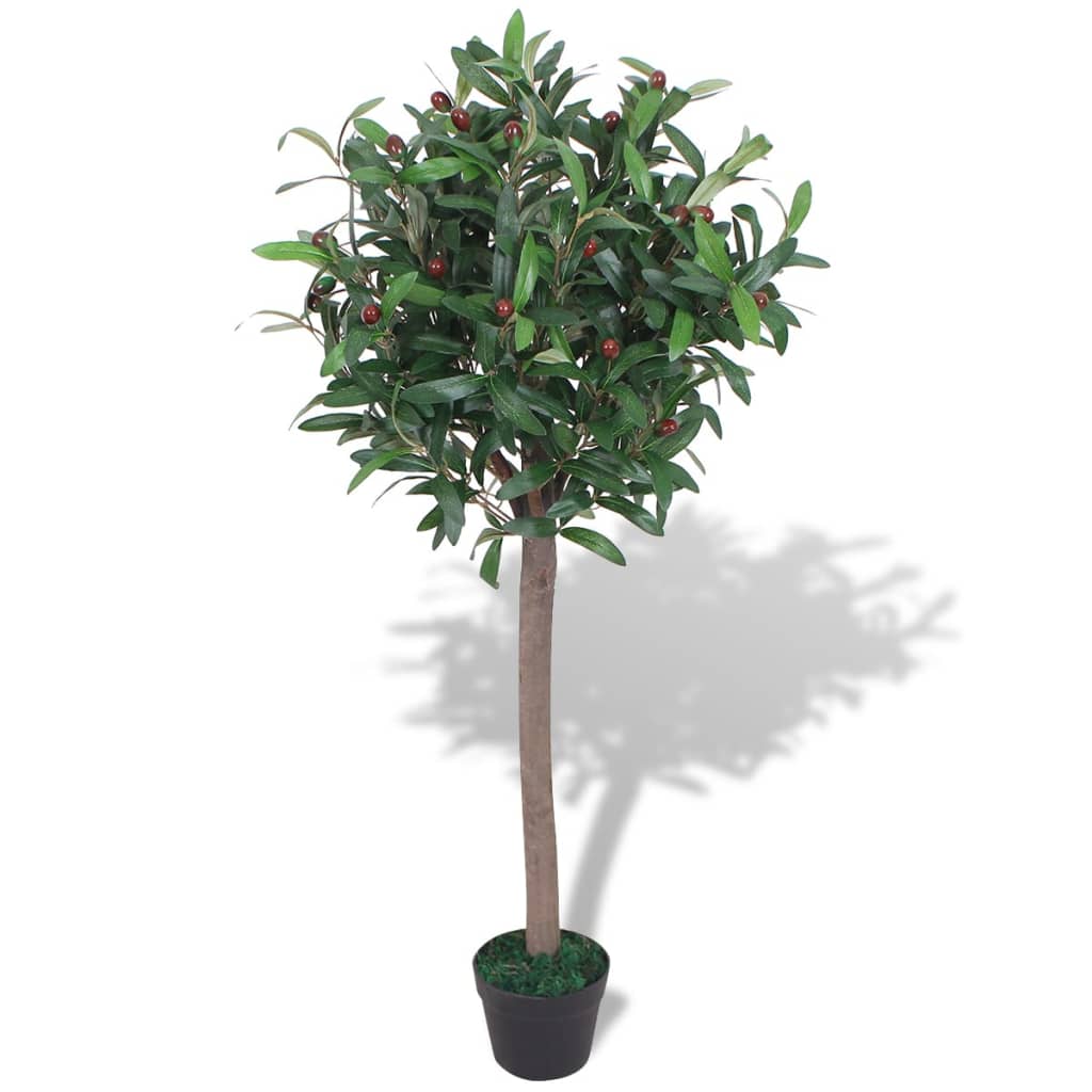 Vidaxl Art Laurier Tree Plants z garnkiem 120 cm zielonym