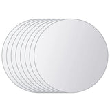 VIDAXL 8 ST MILROR -Kacheln rundes Glas
