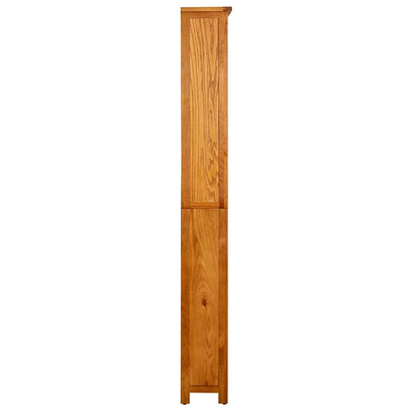 Vidaxl boekenkast met 6 schappen 80x22,5x180 cm massief eikenhout