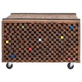 Vidaxl bijzettafel teakhout 60x60x38 cm