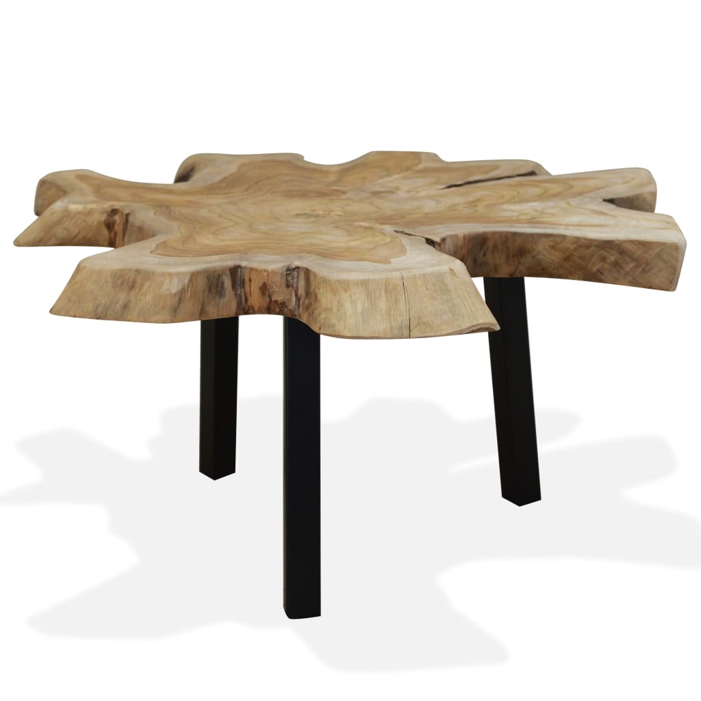 Vidaxl salontafel 80x70x38 cm echt teakhout