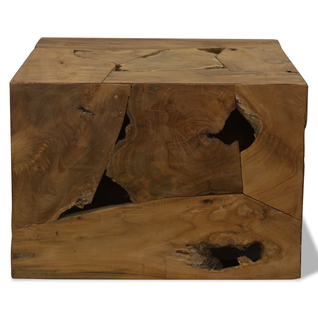 Vidaxl salontafel 50x50x35 cm echt teakhout bruin