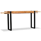 Vidaxl wandtafel verstelbaar massief gerecycled hout