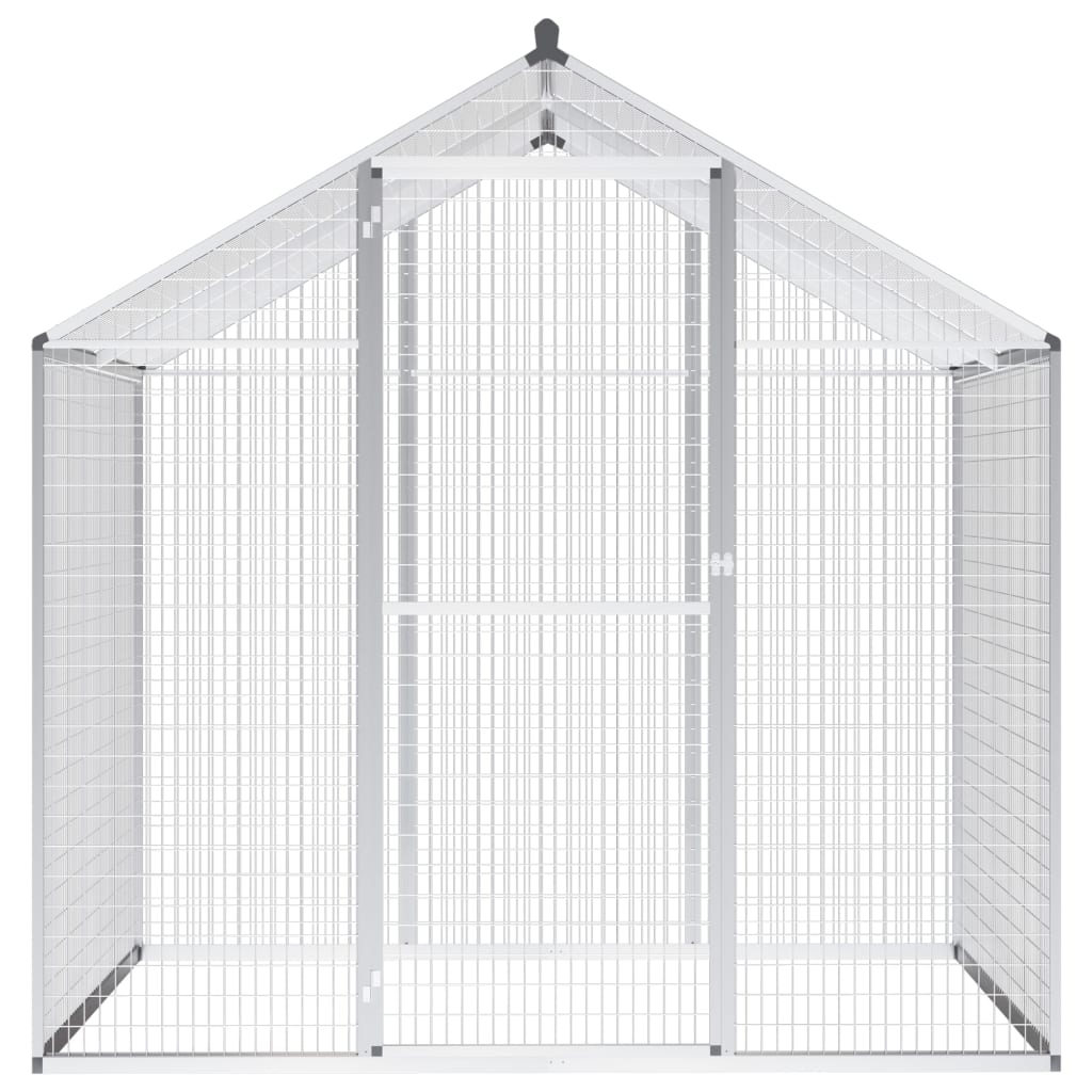 Vidaxl Aviary 178x12x194 cm aluminium