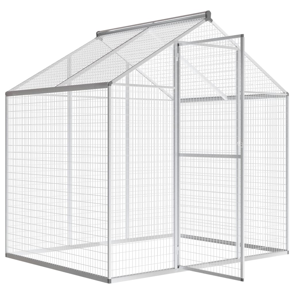 Vidaxl Aviary 178x12x194 cm aluminium