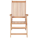 Vidaxl tuinstoelen 2 st verstelbaar massief teakhout