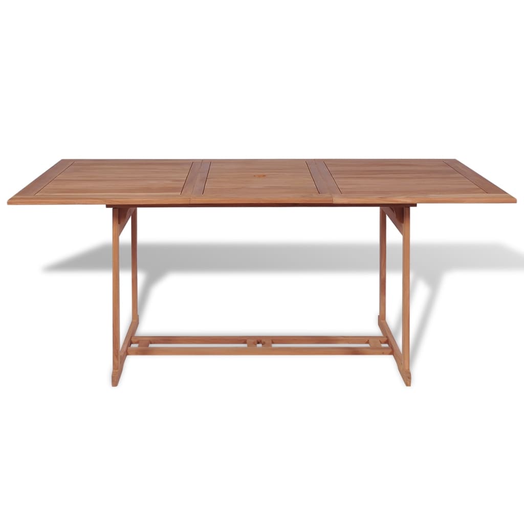 Vidaxl tuintafel 180x90x75 cm massief teakhout