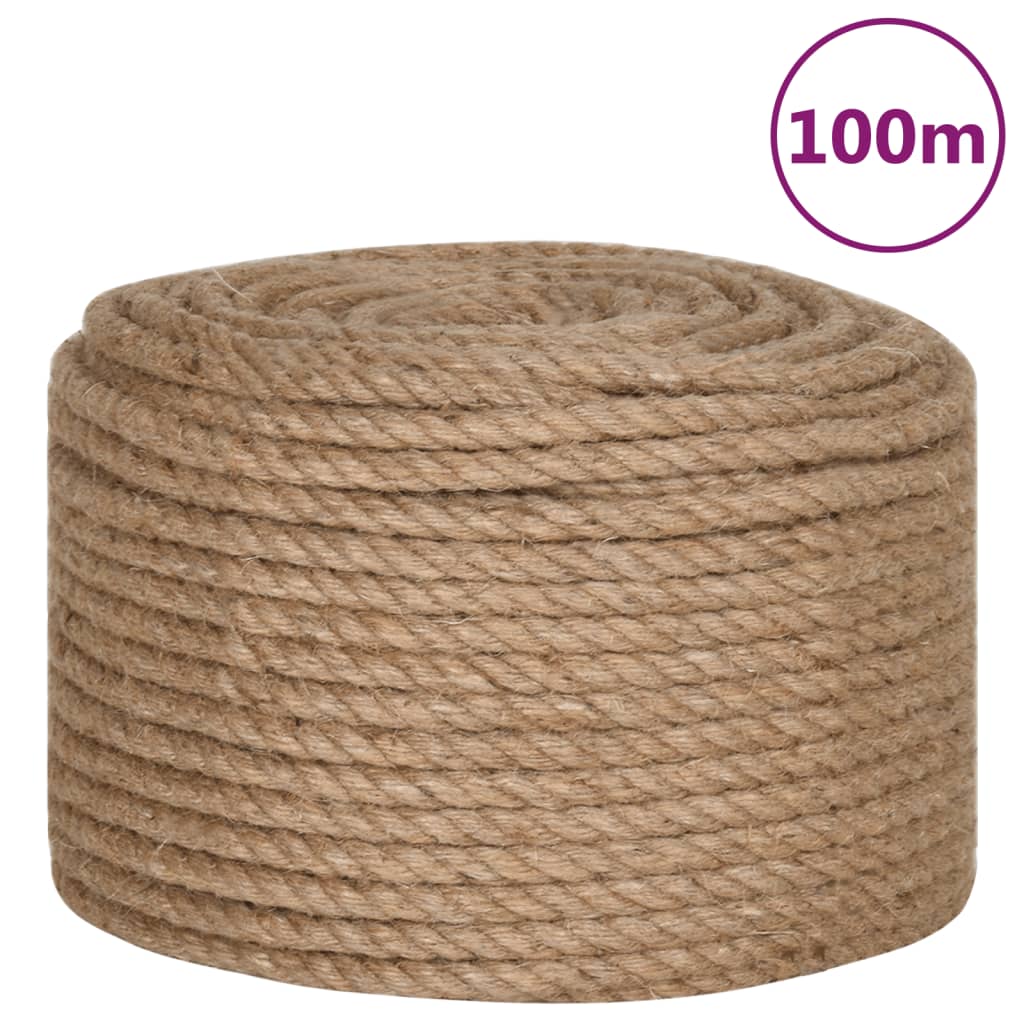 Vidaxl rep 100% jute 12 mm 100 m